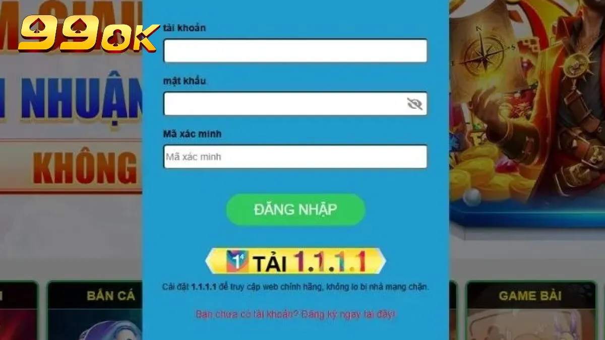 Lưu ý khi đăng nhập tại 99ok